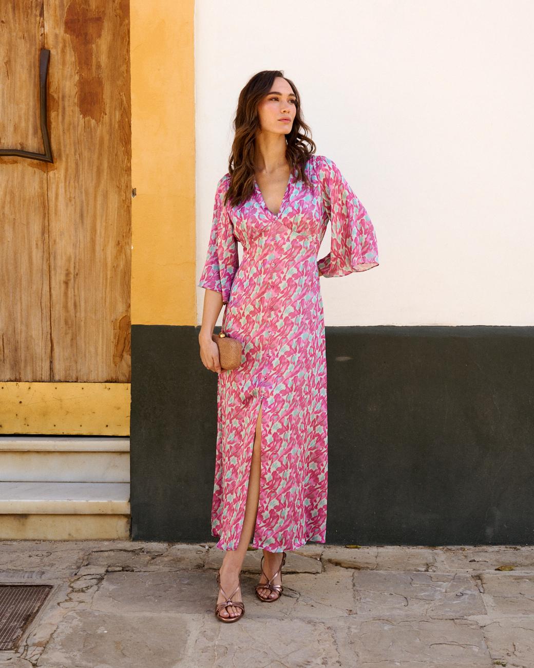 Bedrucktes Kleid Violeta