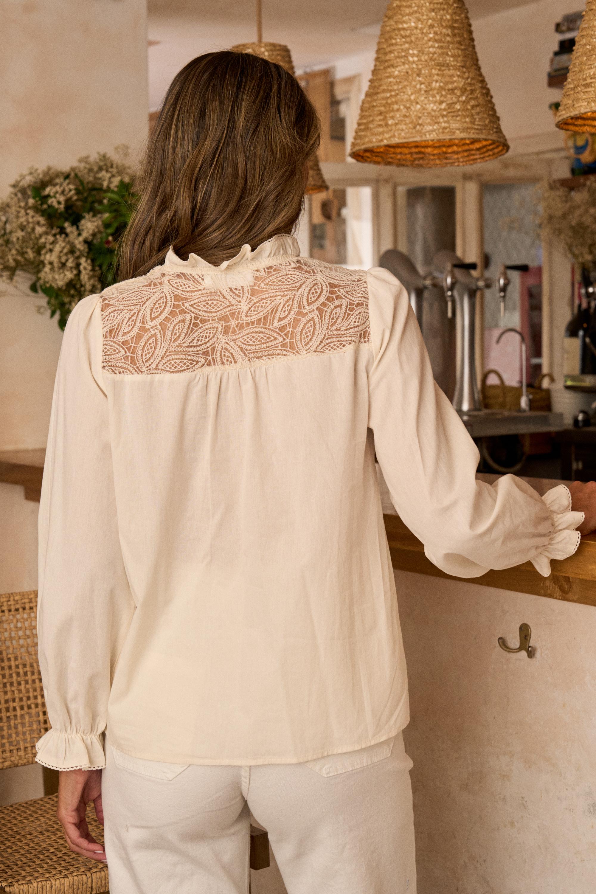 Weiße Bluse Eline