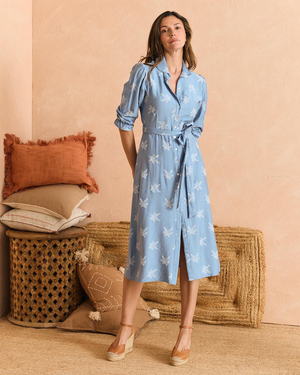Himmelblaues Kleid Virgi