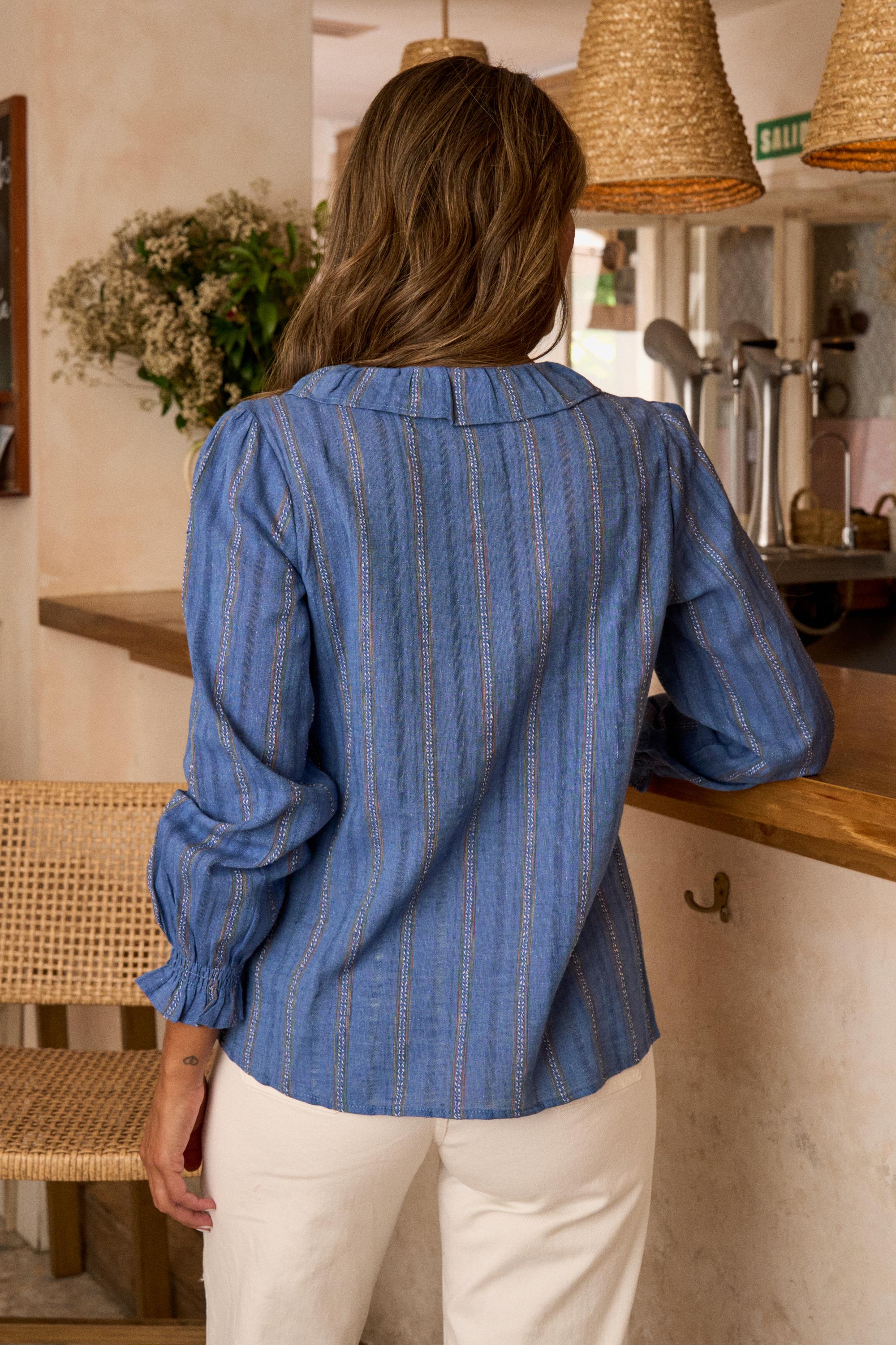 Bluse mit Muster Luci