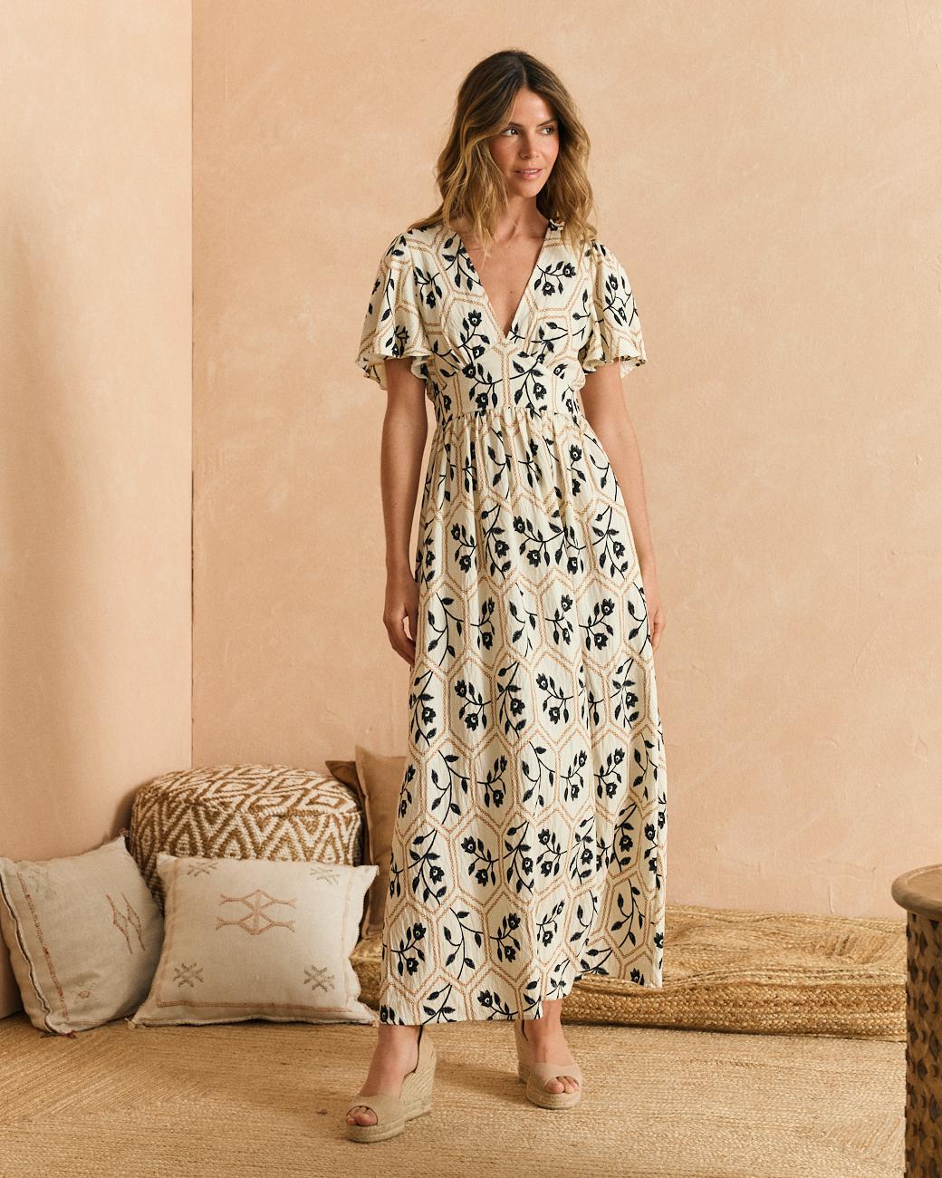 Beiges Kleid Elsa