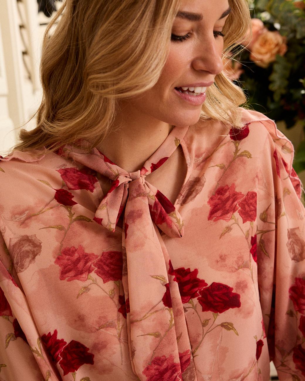Gebundene Bluse Sabrina