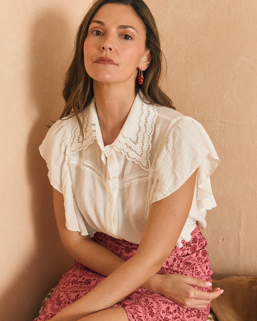 Bluse mit Kragen Beti