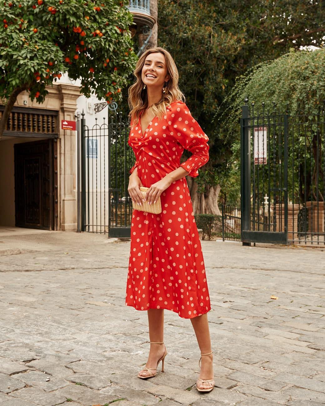 Punkte Kleid Azucena