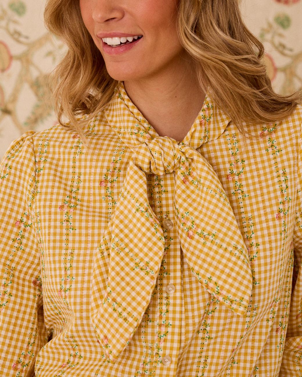 Floral bedrucktes Hemd Laura
