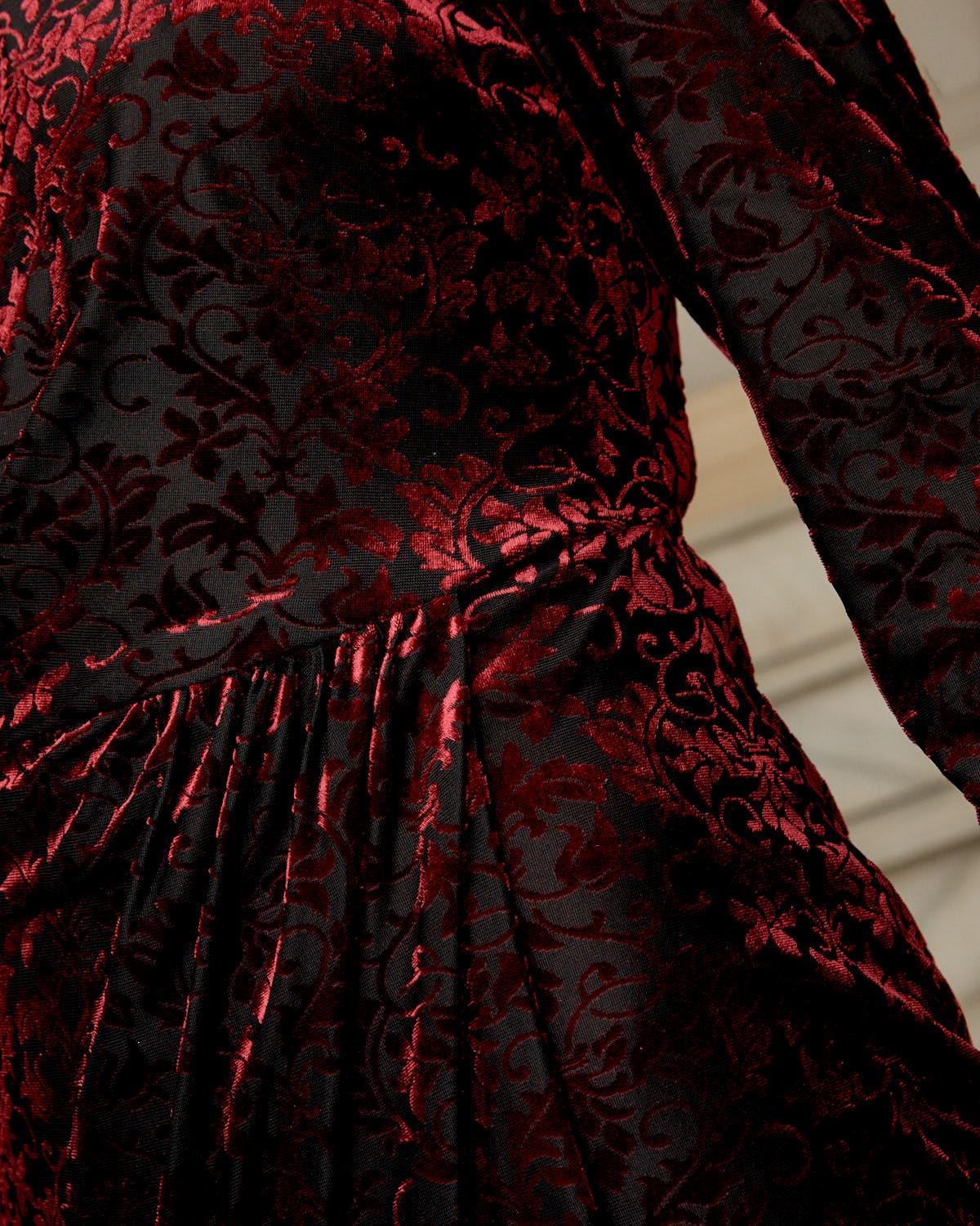 Samt Kleid Aivila