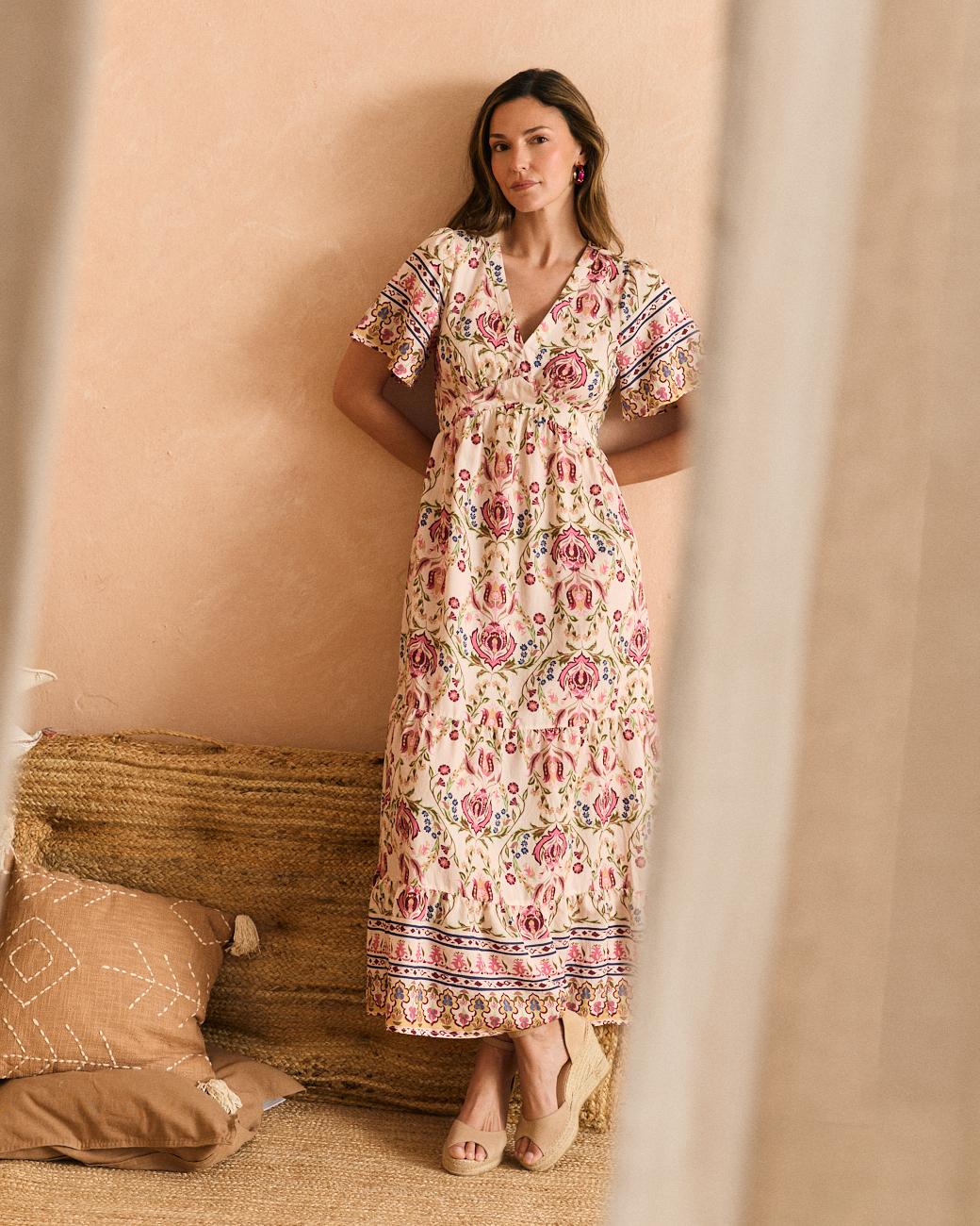 Kleid mit V-Ausschnitt Tania