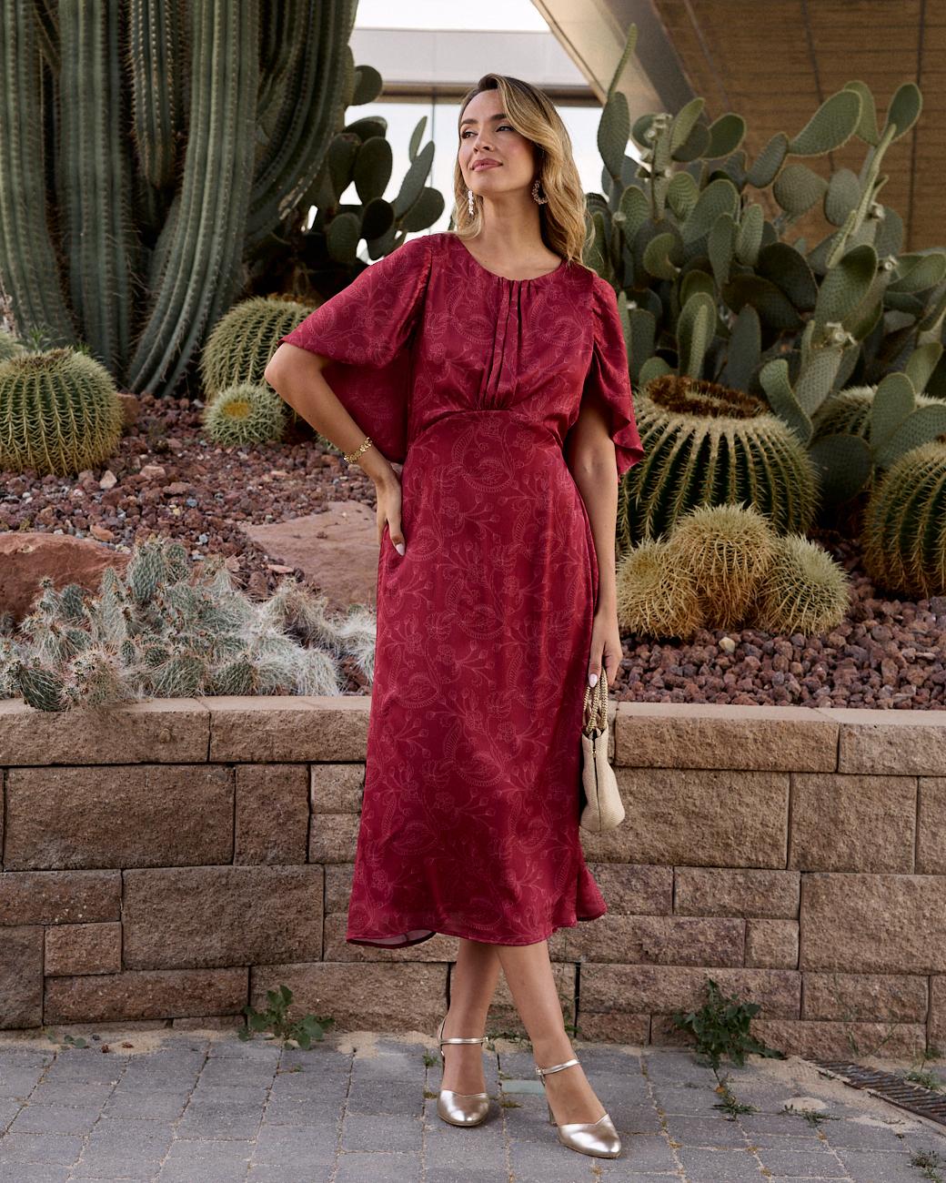 Bedrucktes Kleid Cirene