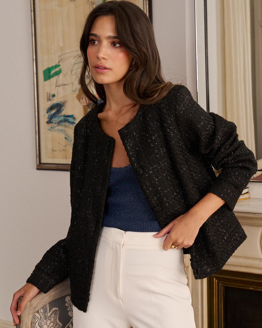 Lurex-Jacke Gumia