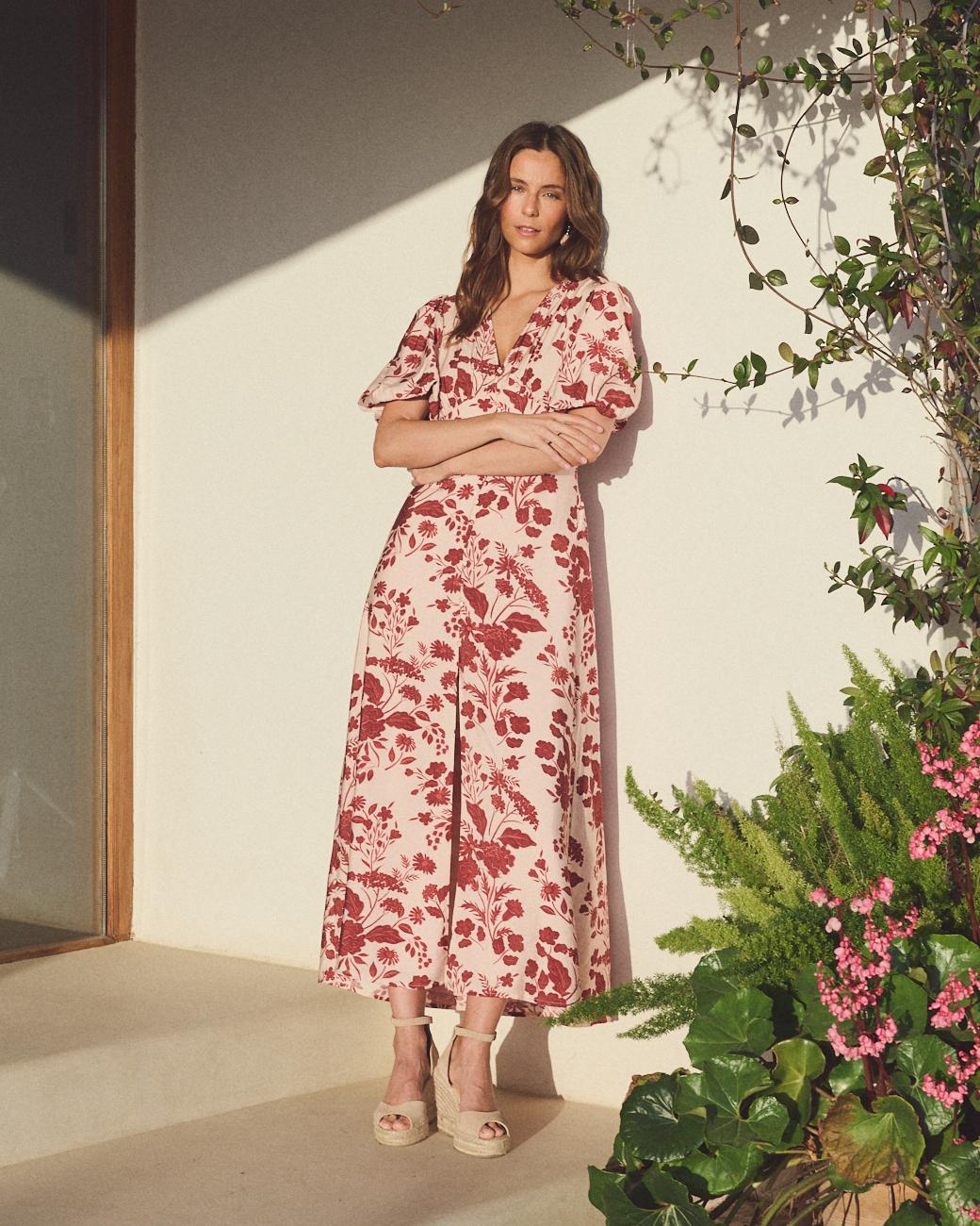 Bedrucktes Kleid Amal