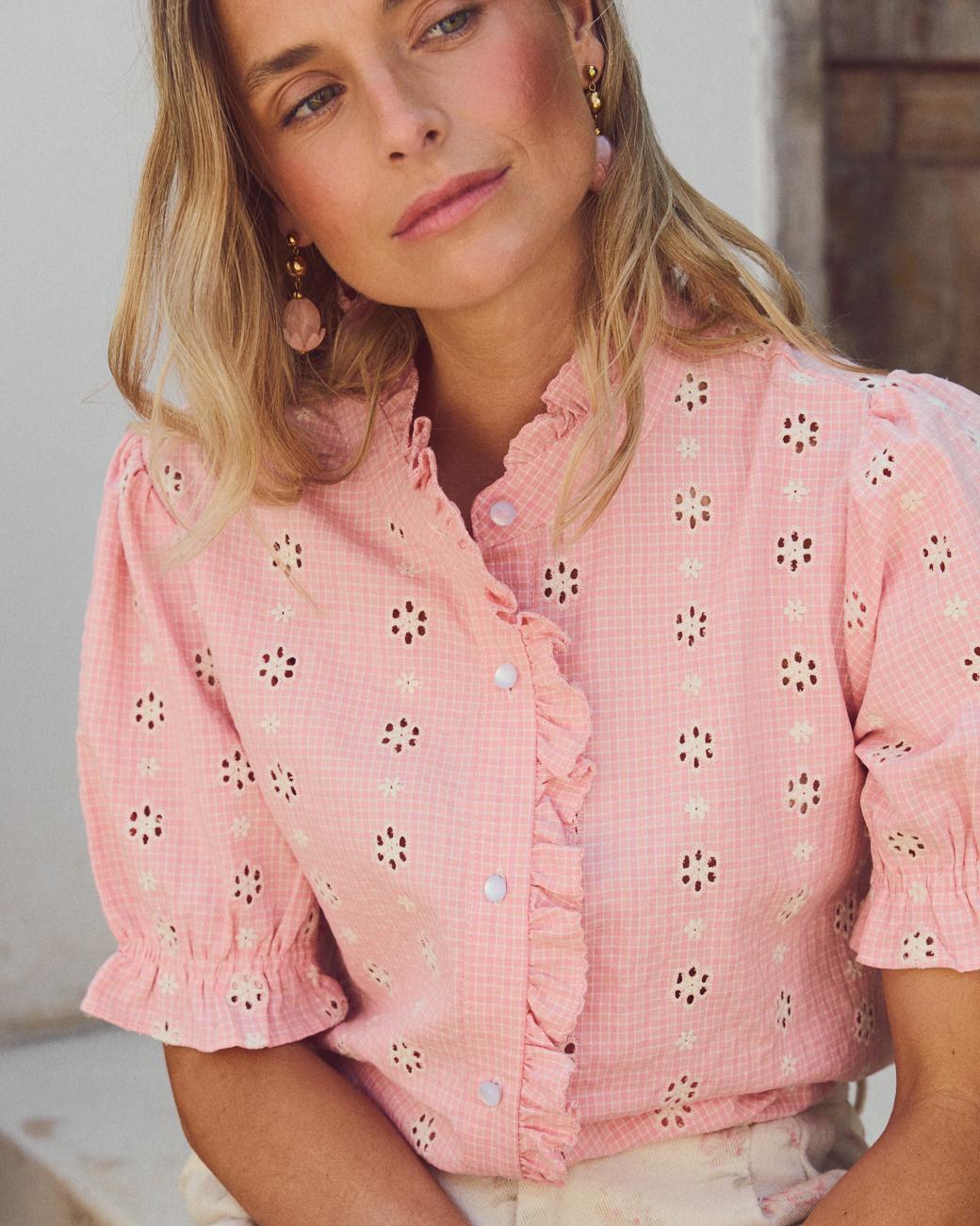 Bluse mit Blumen Naira