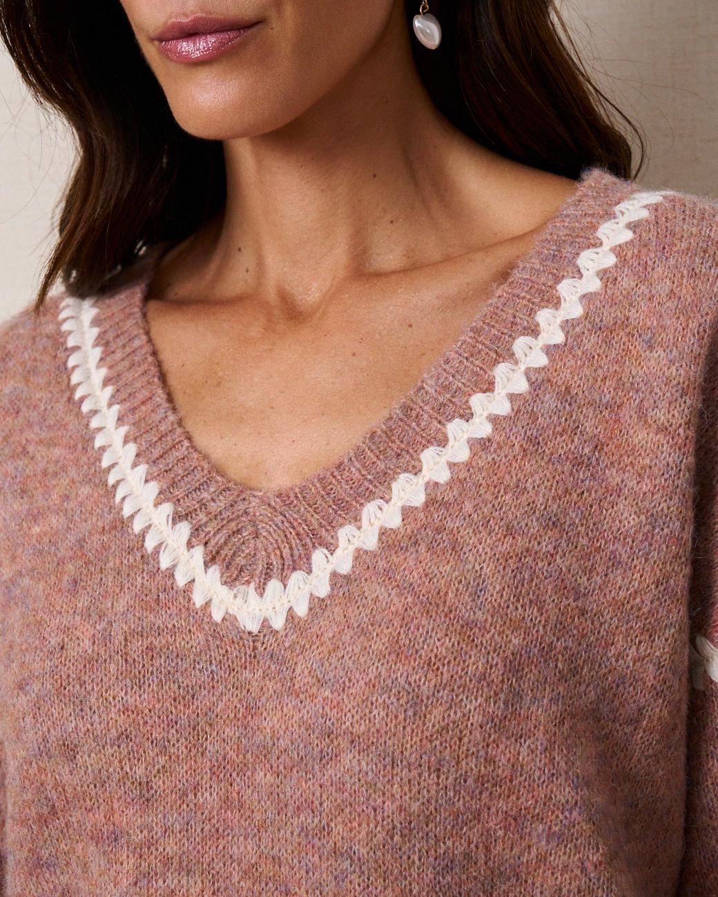 Pullover mit V-Ausschnitt Rosalinda