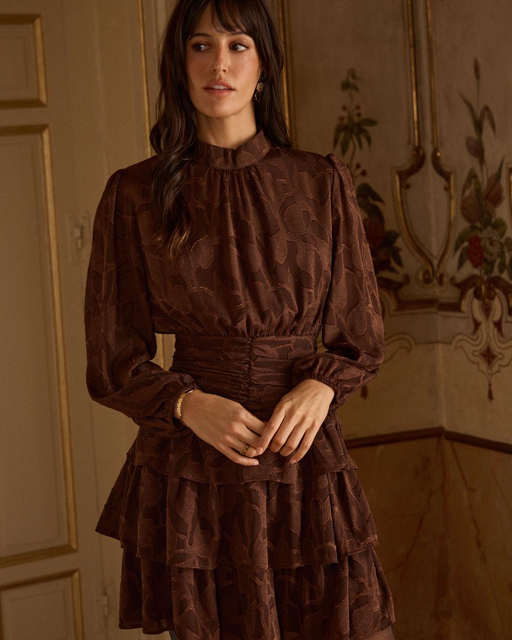 Kleid mit Stehkragen Marian
