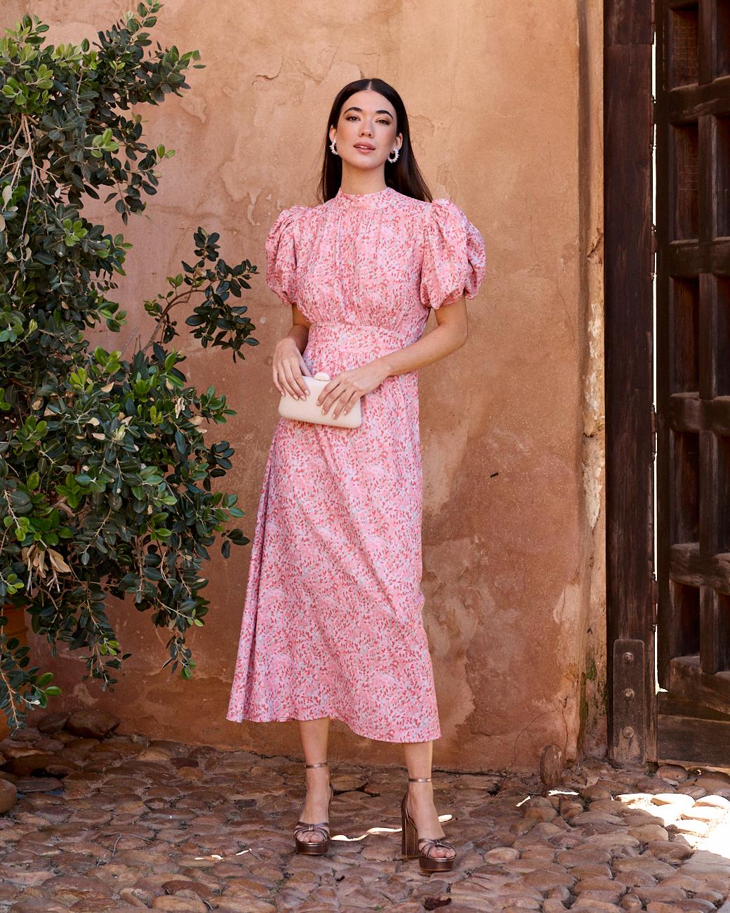 Kleid mit Blättern Sintra