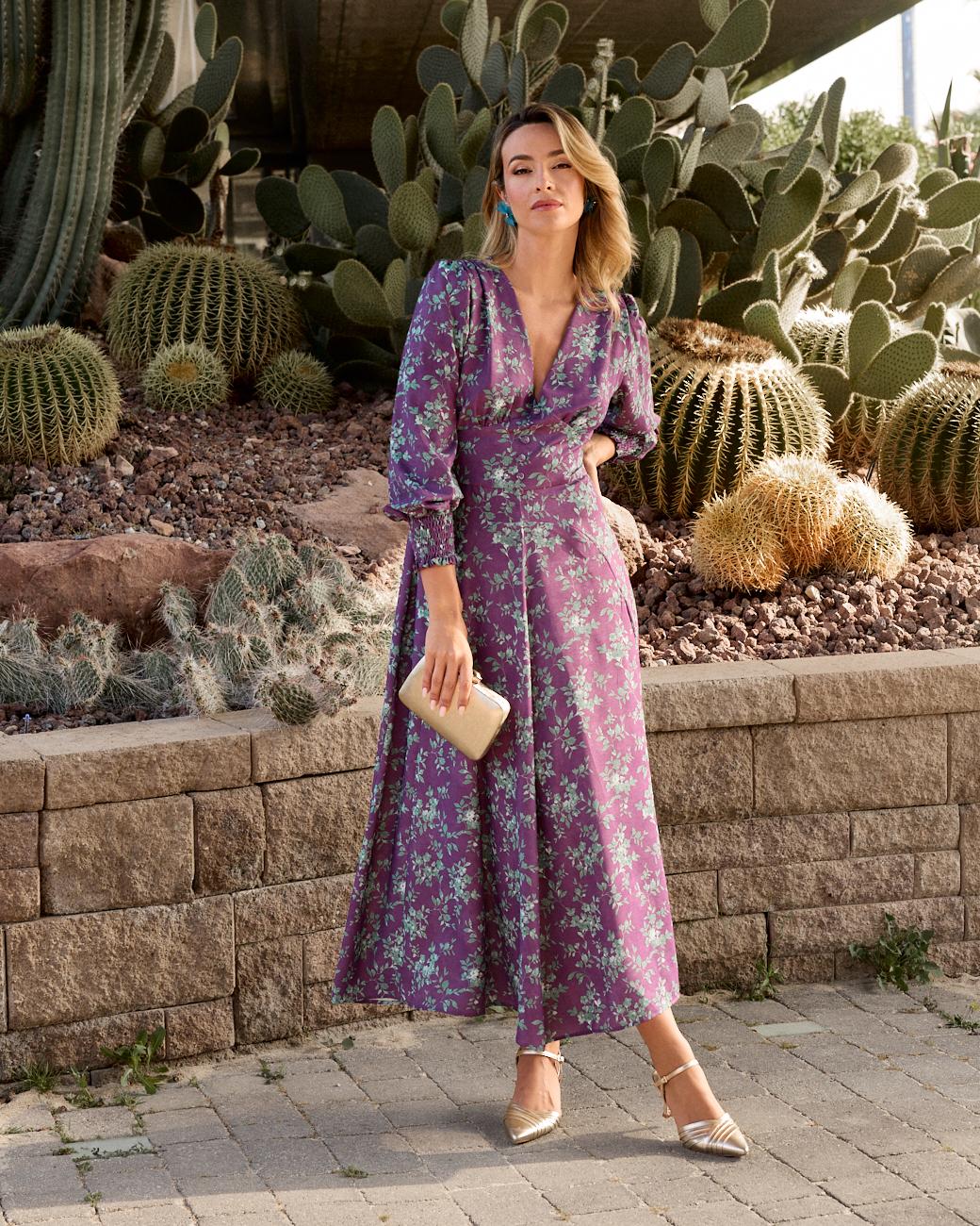 Noemí Kleid mit Blumenmuster