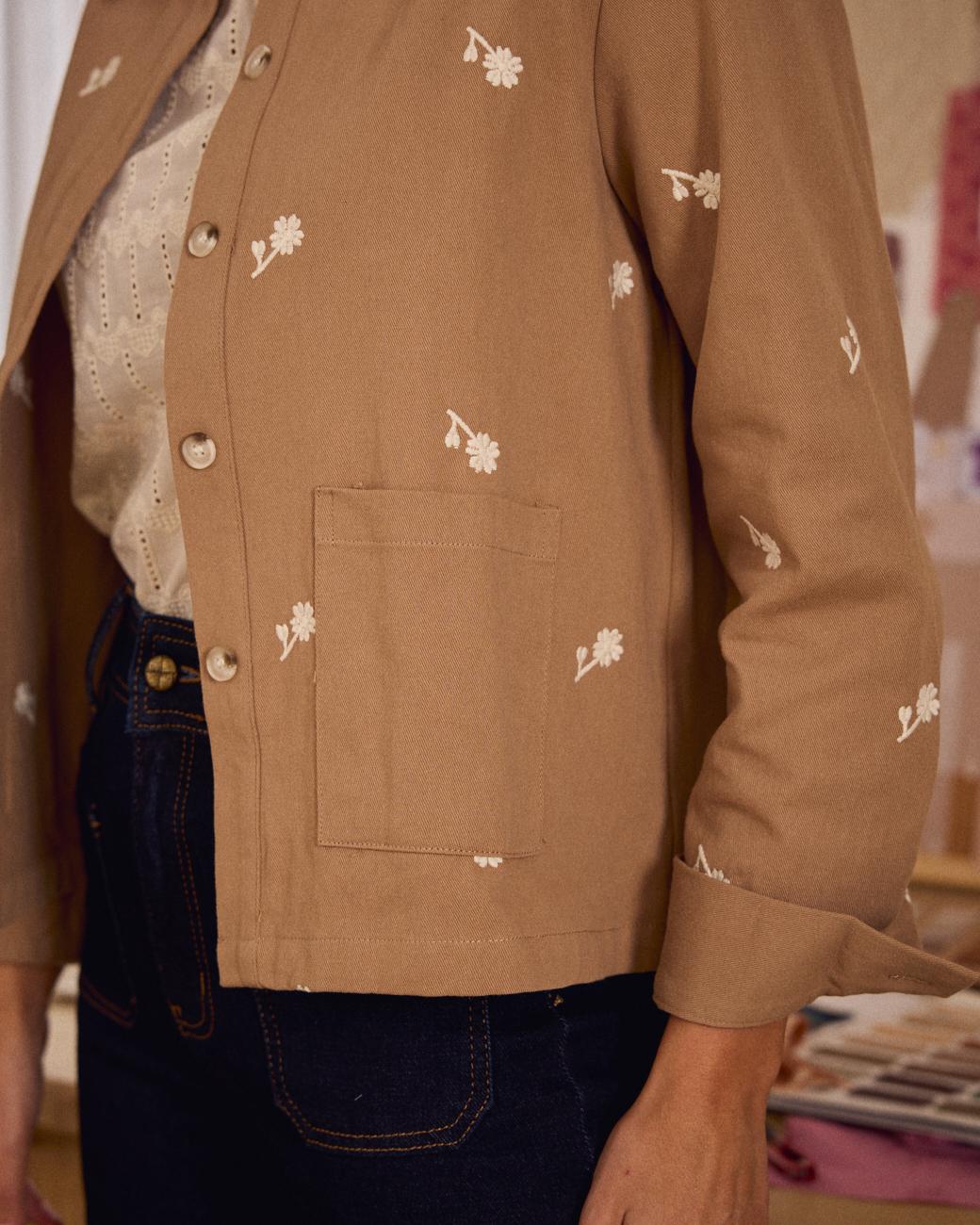 Jacke mit Blumen Odette
