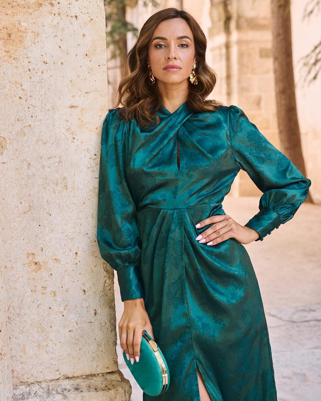 Überkreuztes Kleid Dorinada