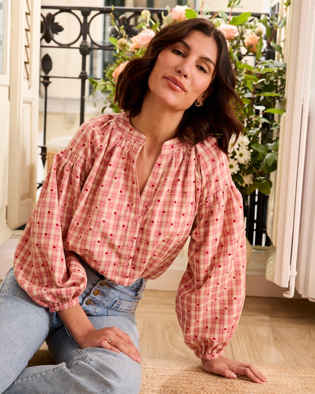 Bluse mit Herzen Pilu