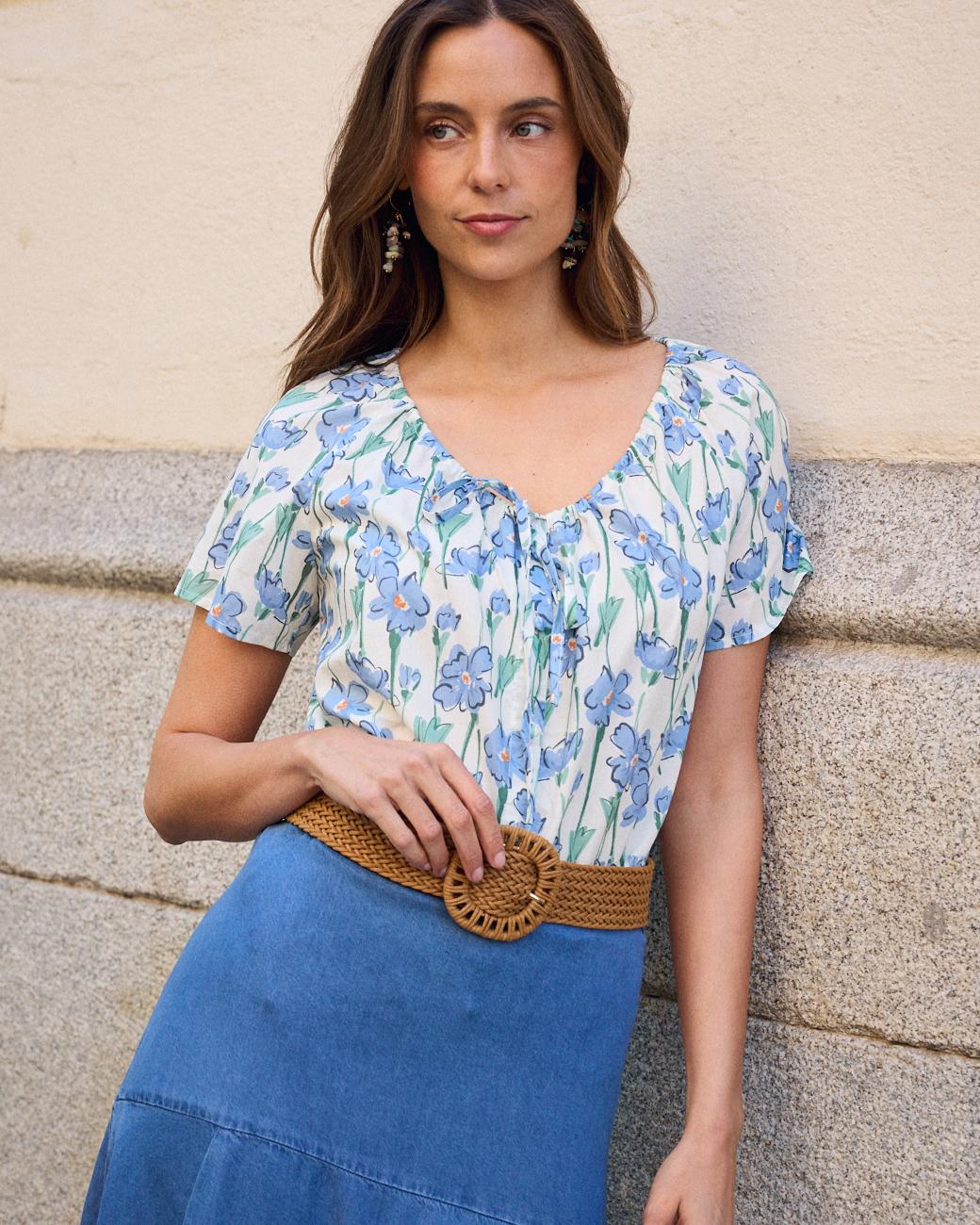 Bluse Blumen Freeda