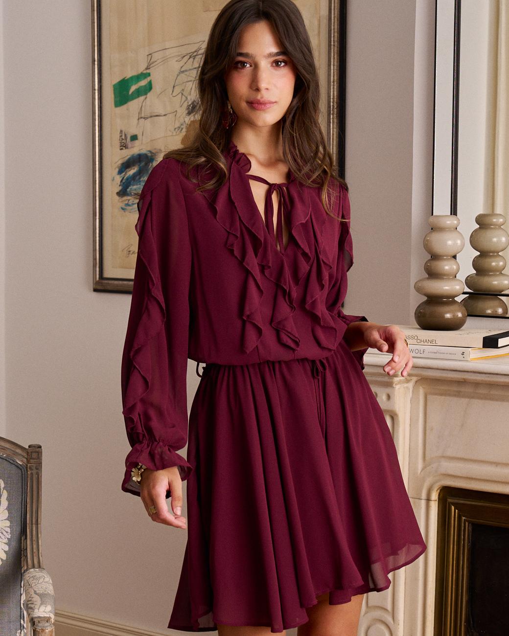 Kleid mit Volants Vivi