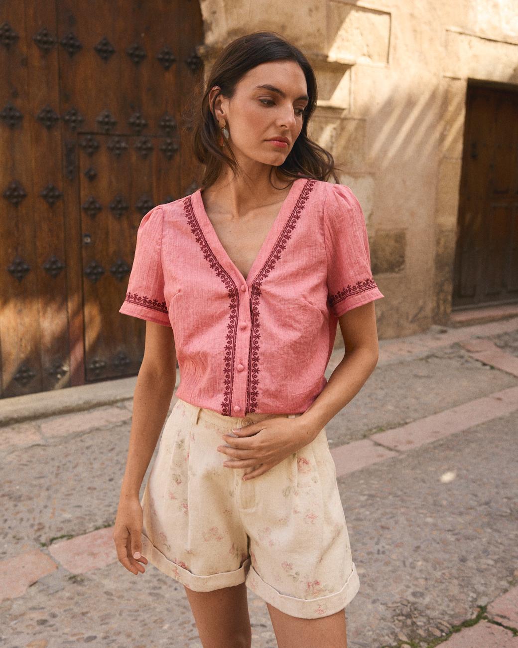 Bestickte Bluse Ramira