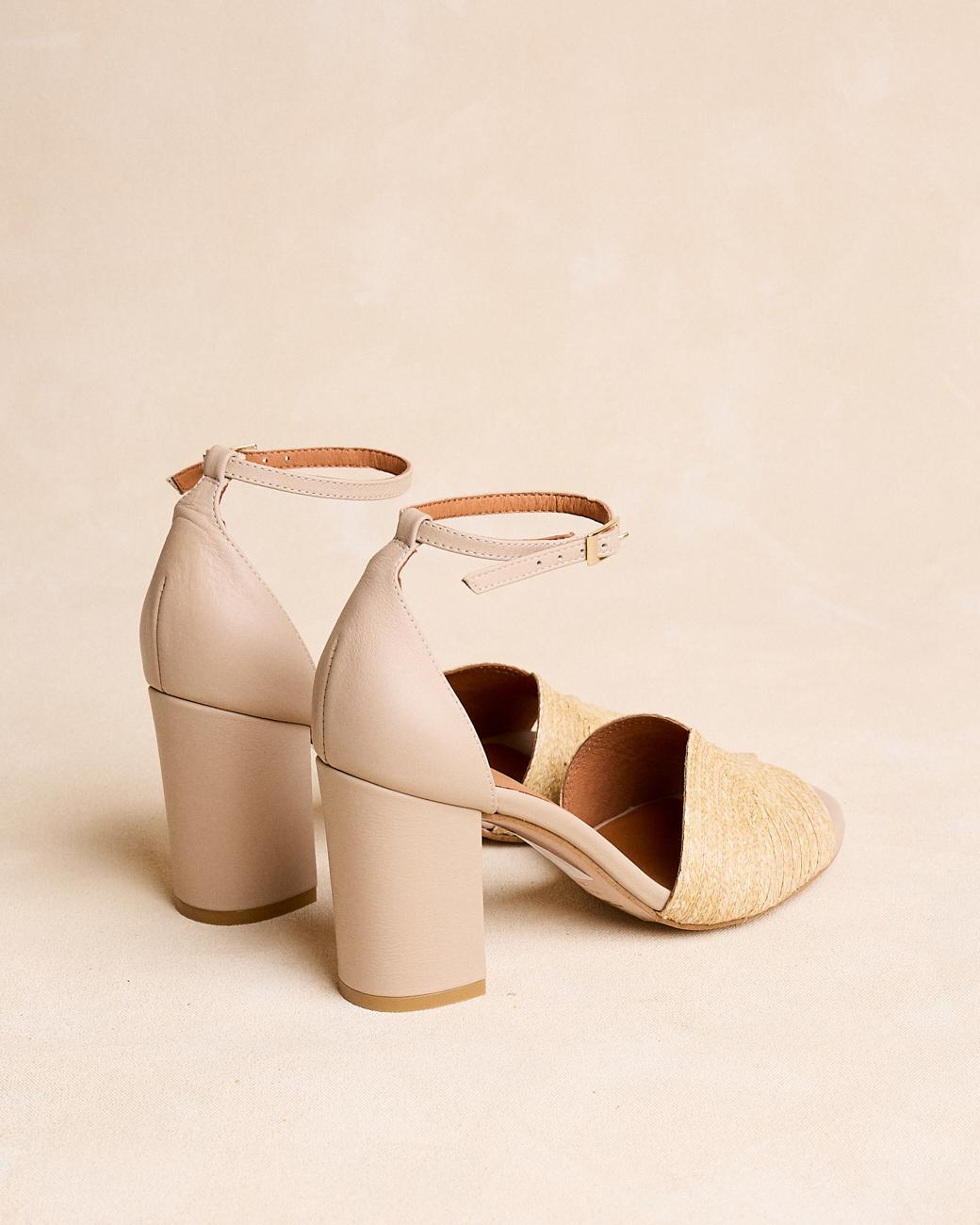 Raffia-Sandale Aless