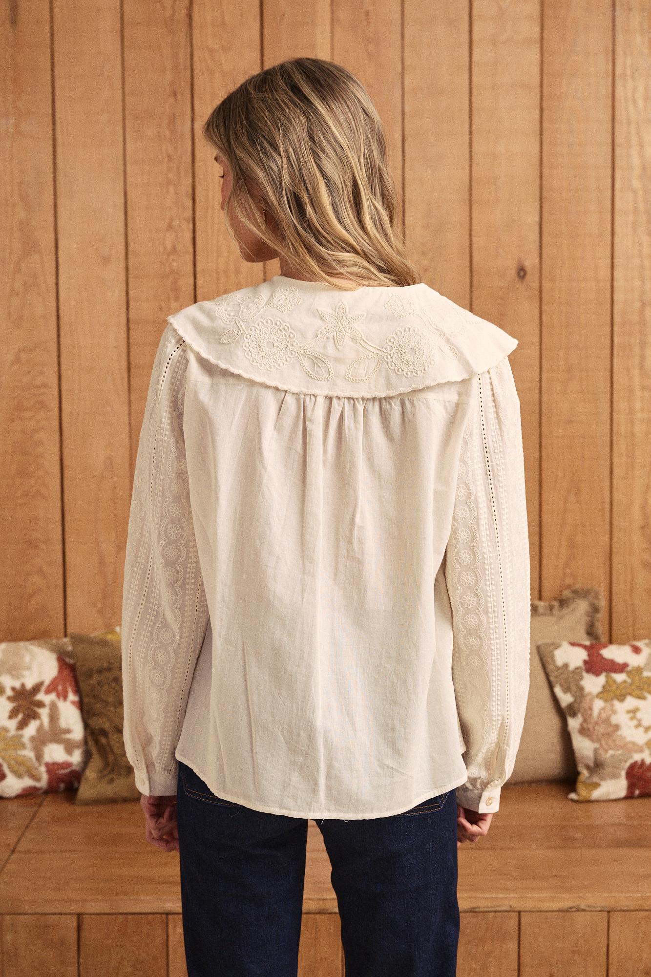 Bluse mit Kragen Genoveva