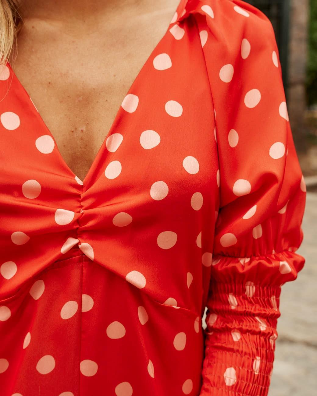 Punkte Kleid Azucena