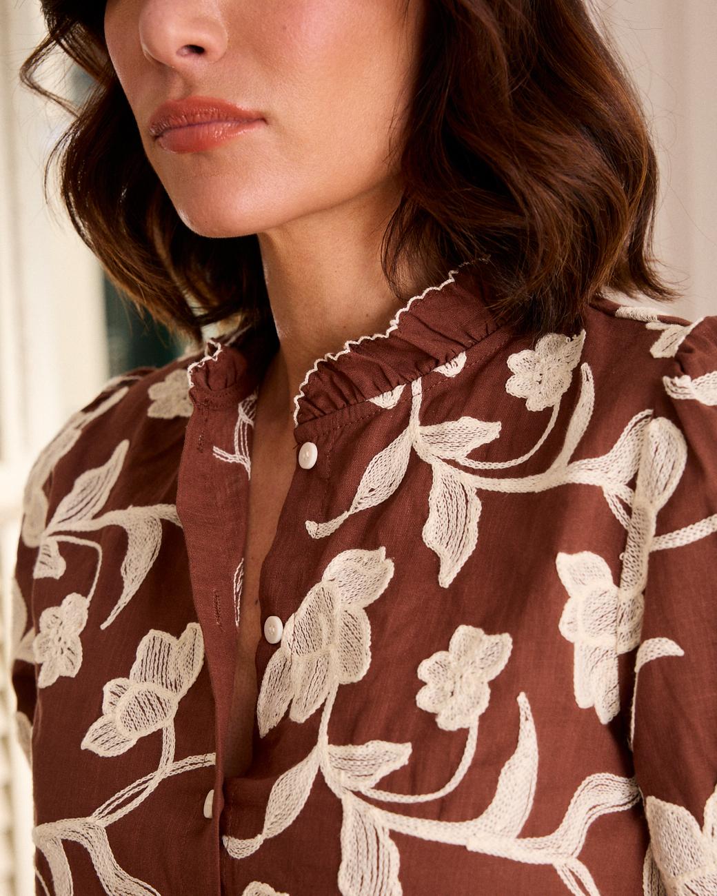 Merce bestickte Bluse