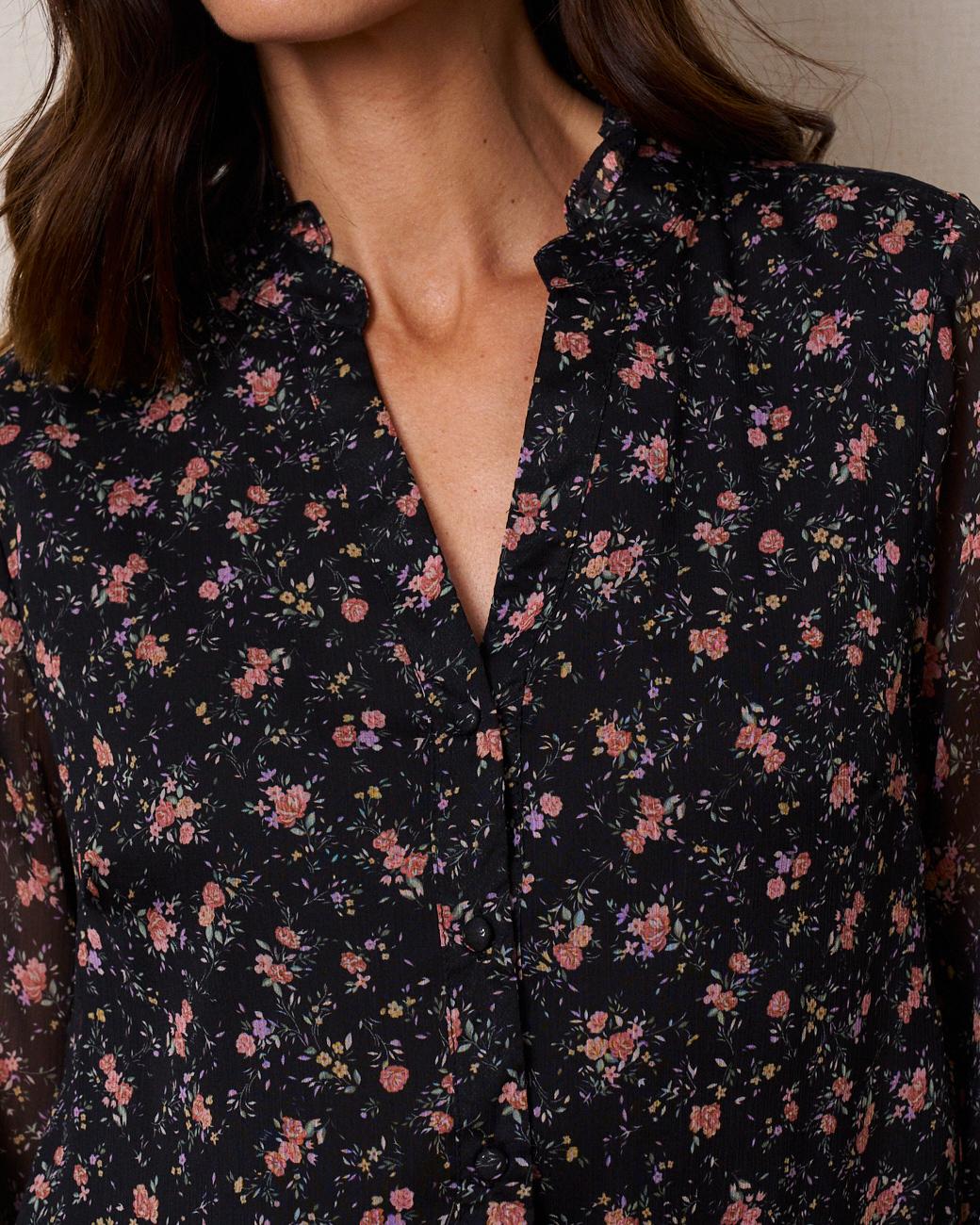 Hemd mit Blumenmuster Nina