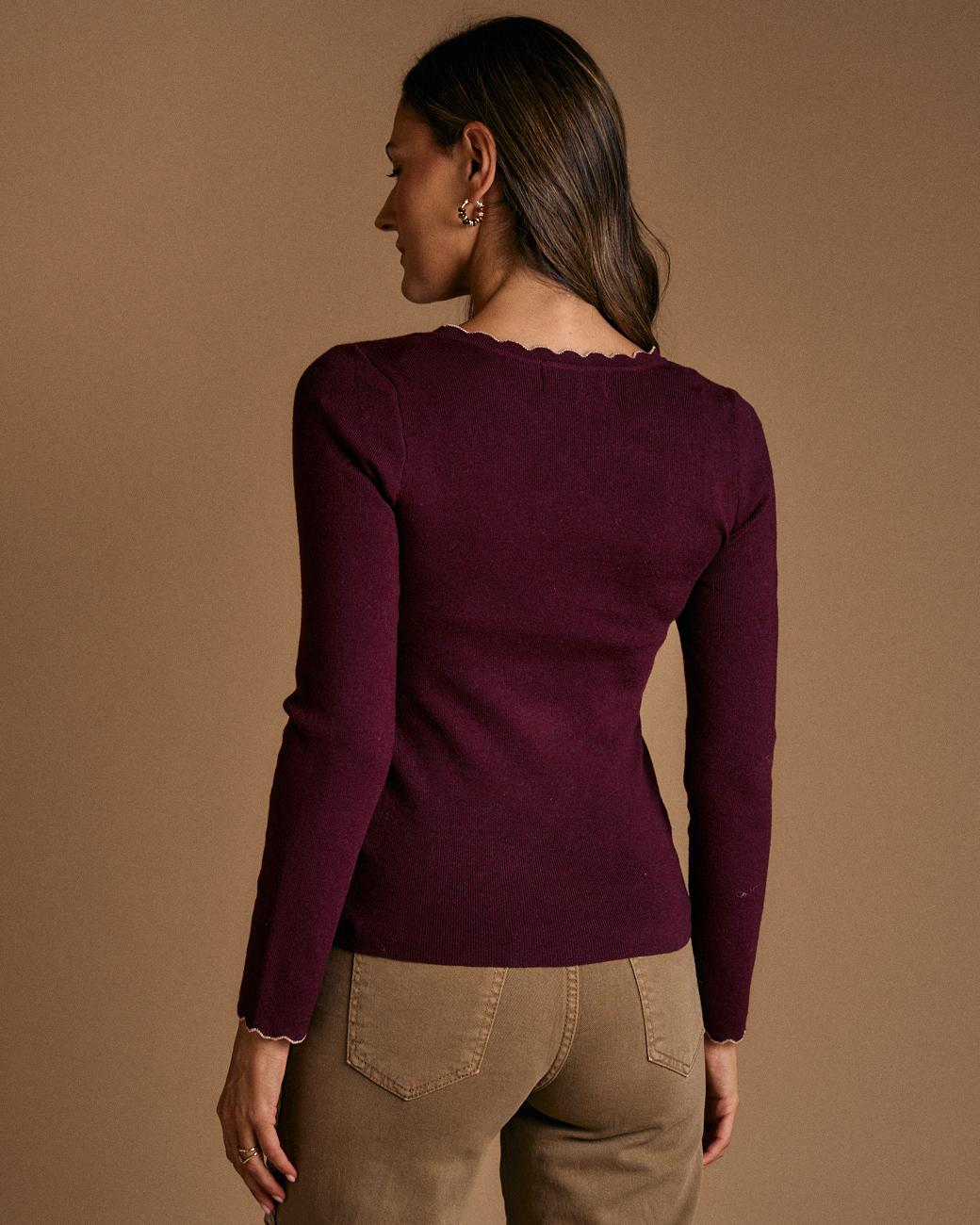 Strickpullover mit Lurex Bugan