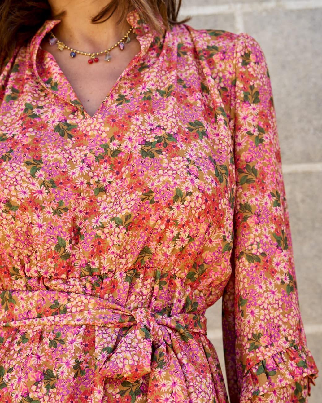 Langärmeliges Kleid Adia