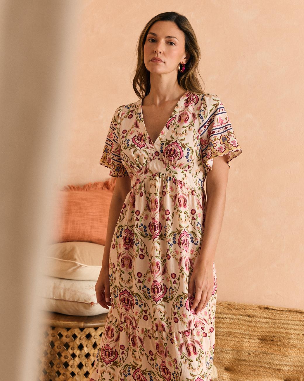 Kleid mit V-Ausschnitt Tania
