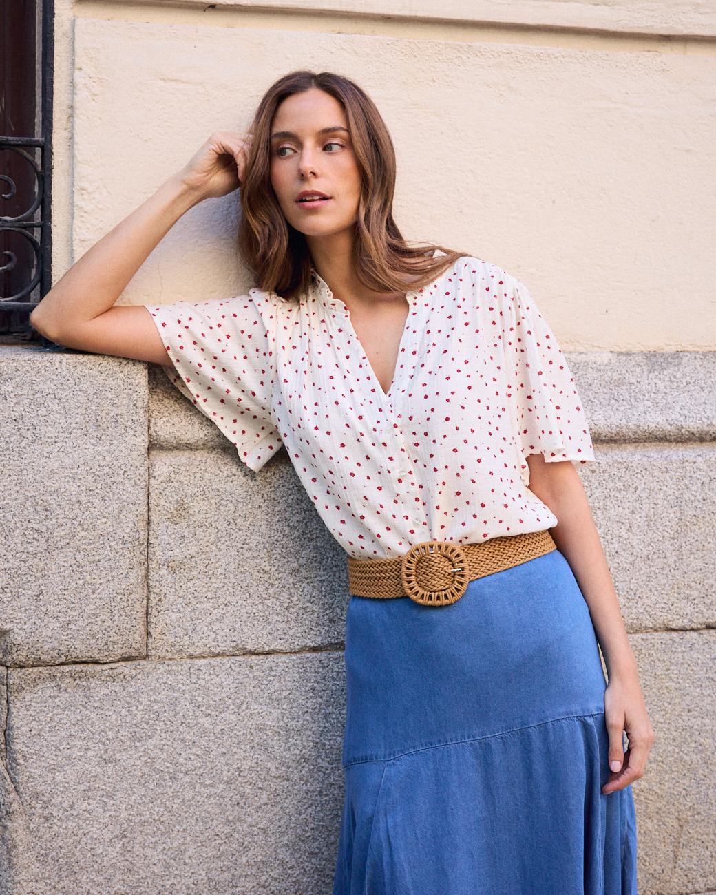 Bluse mit Blumenmuster Belly