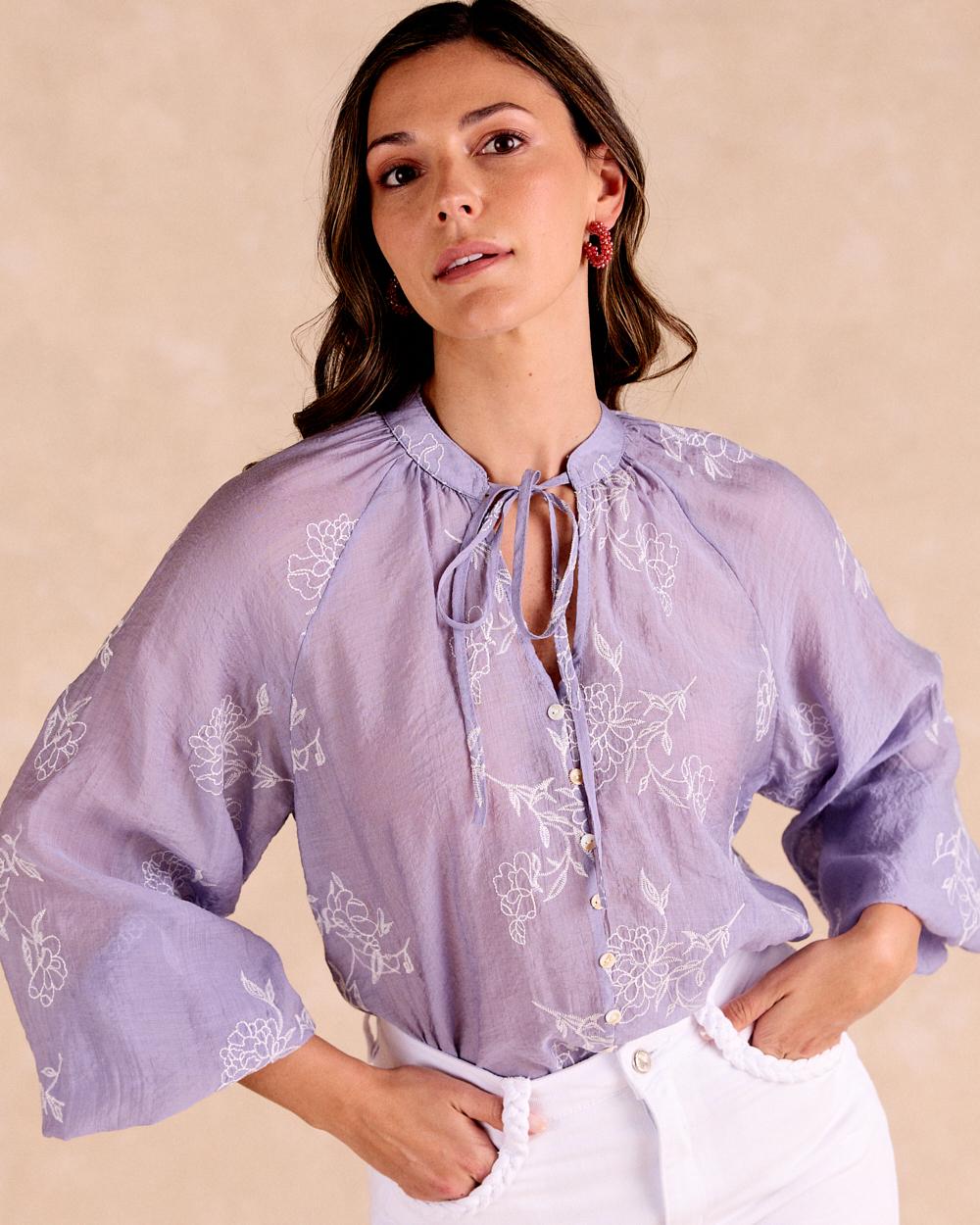 Bestickte Bluse Diane