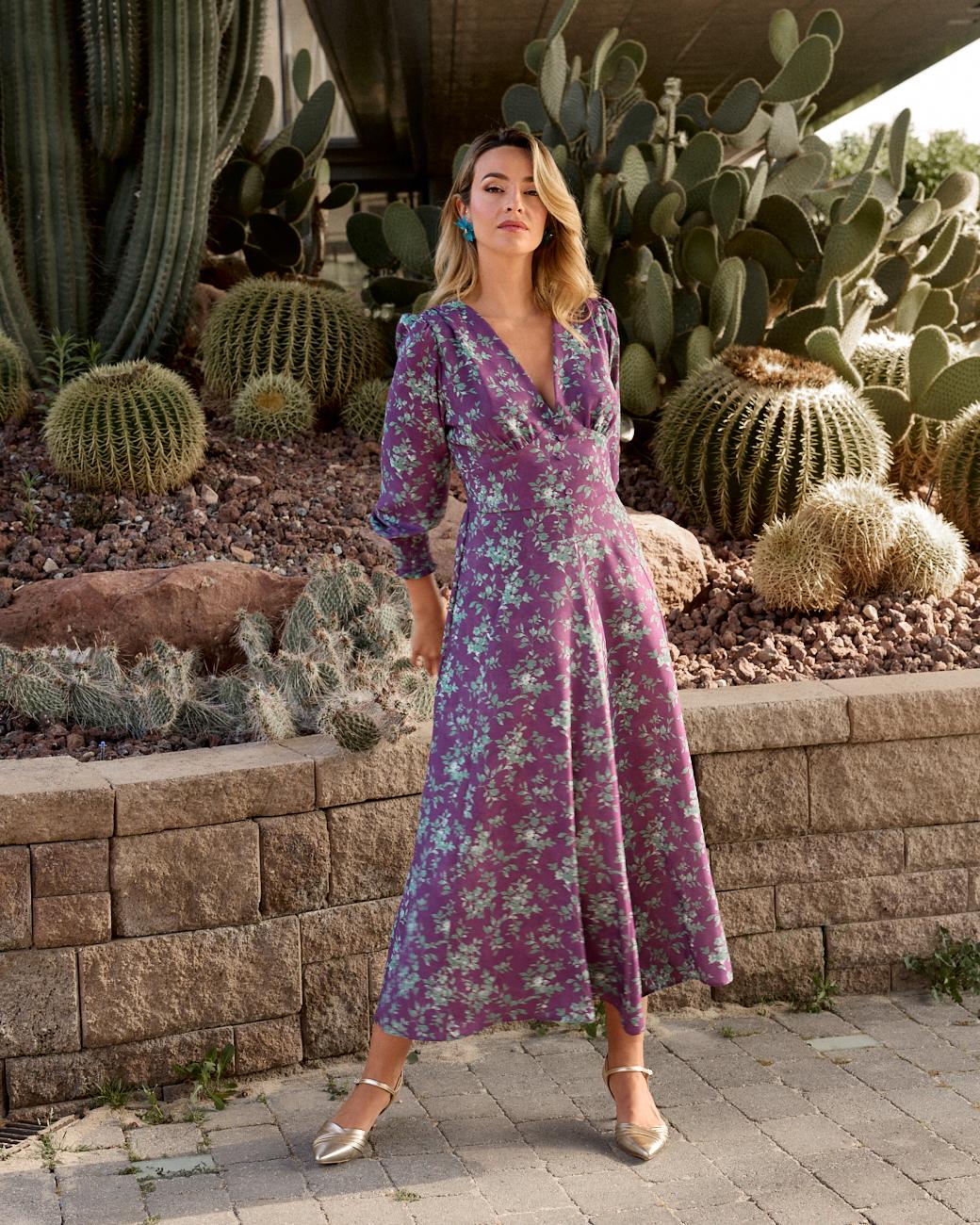 Noemí Kleid mit Blumenmuster