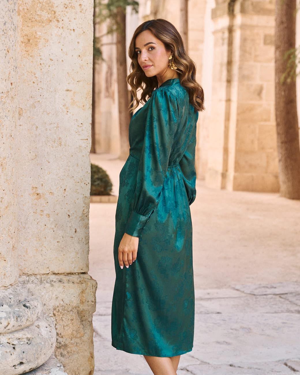 Überkreuztes Kleid Dorinada