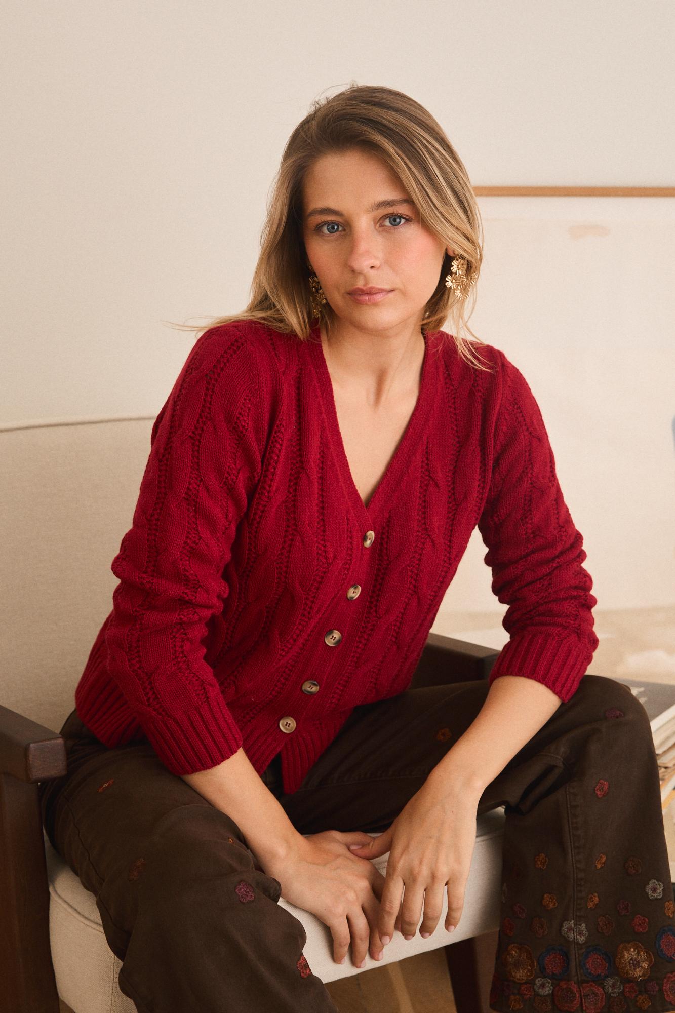 Cardigan mit Knöpfen Ingrid