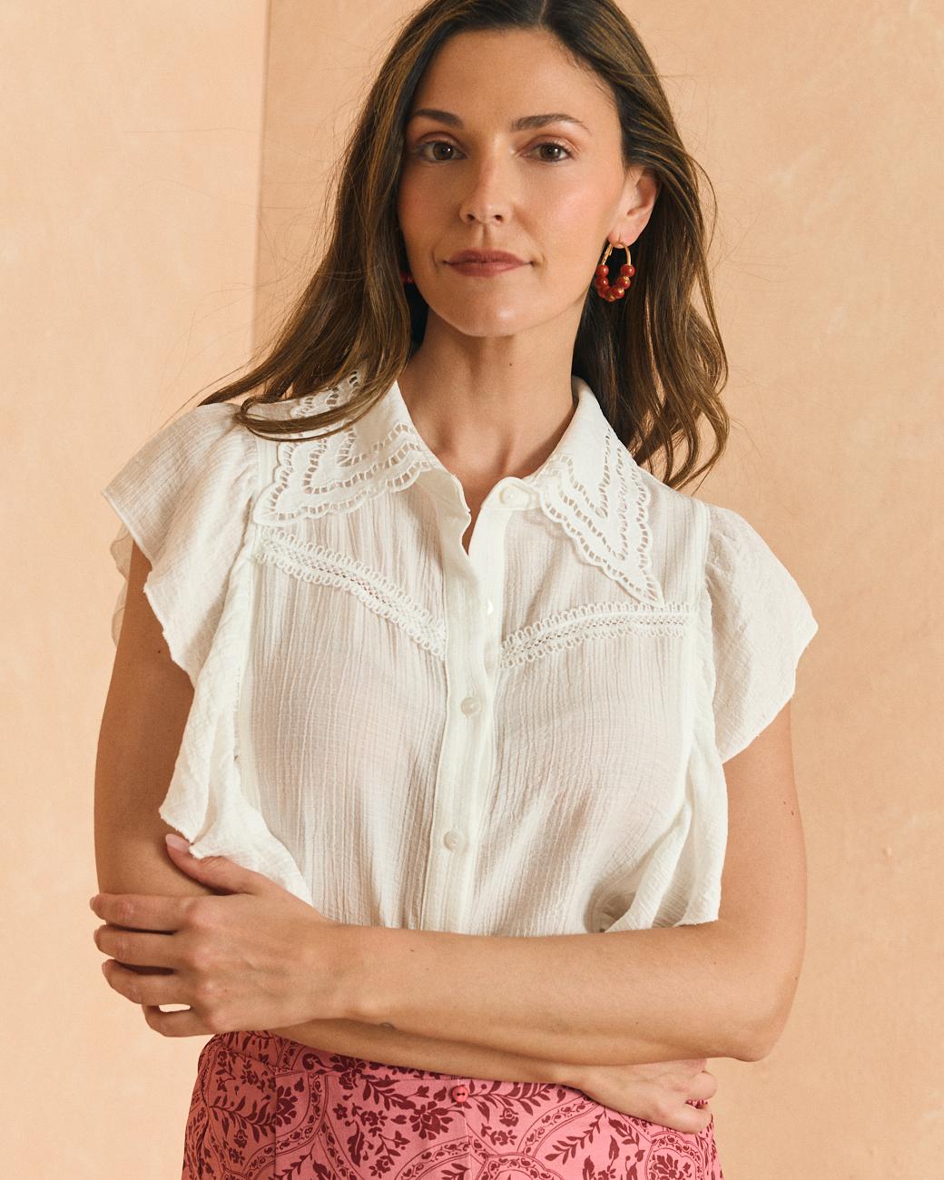 Bluse mit Kragen Beti