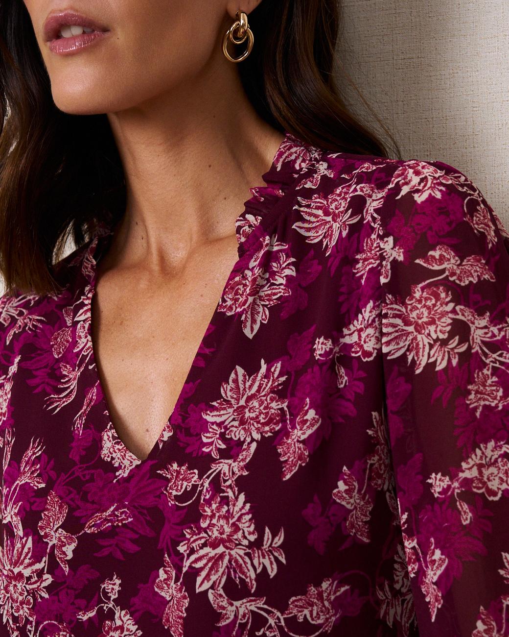 Bedruckte Bluse Neli