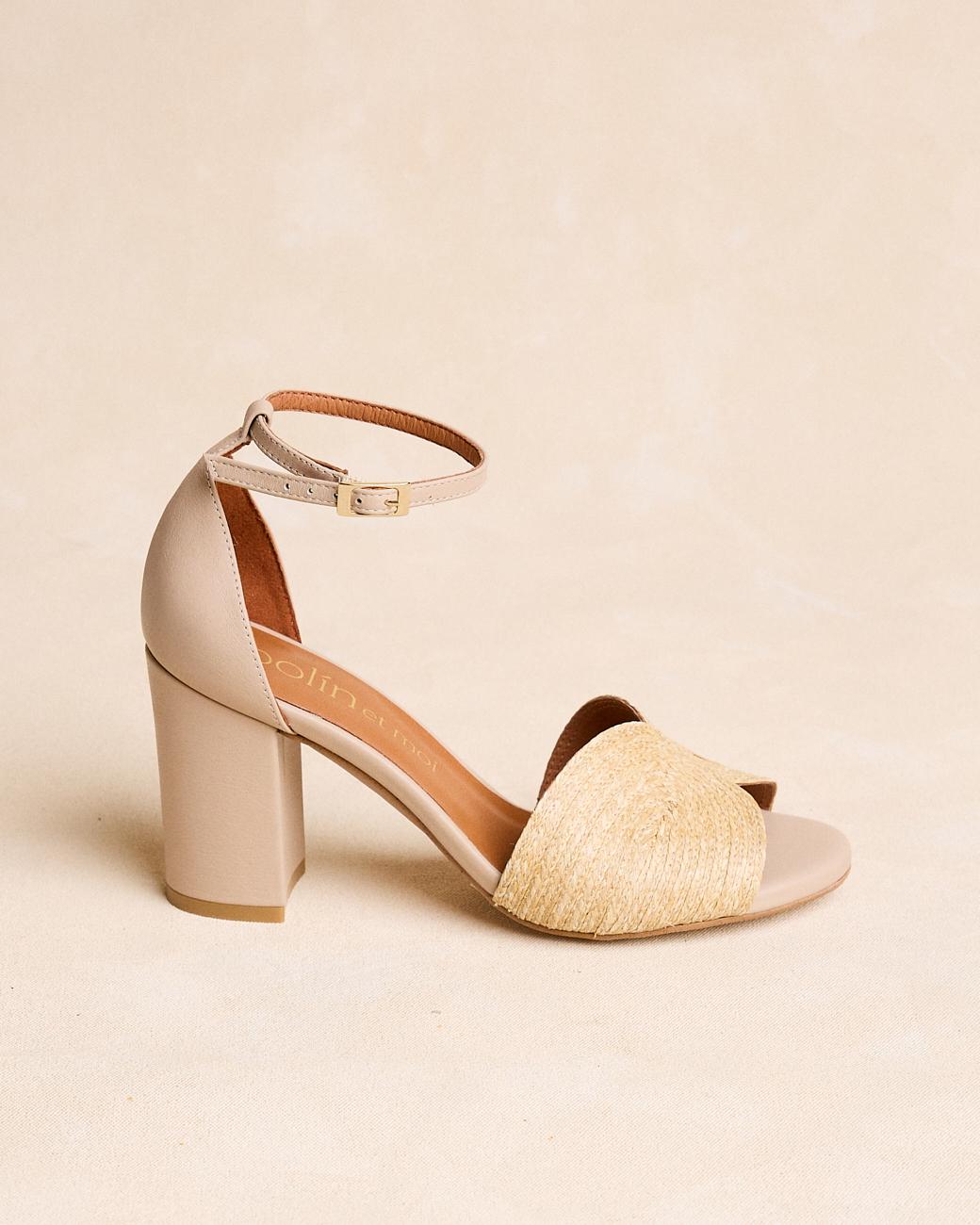 Raffia-Sandale Aless
