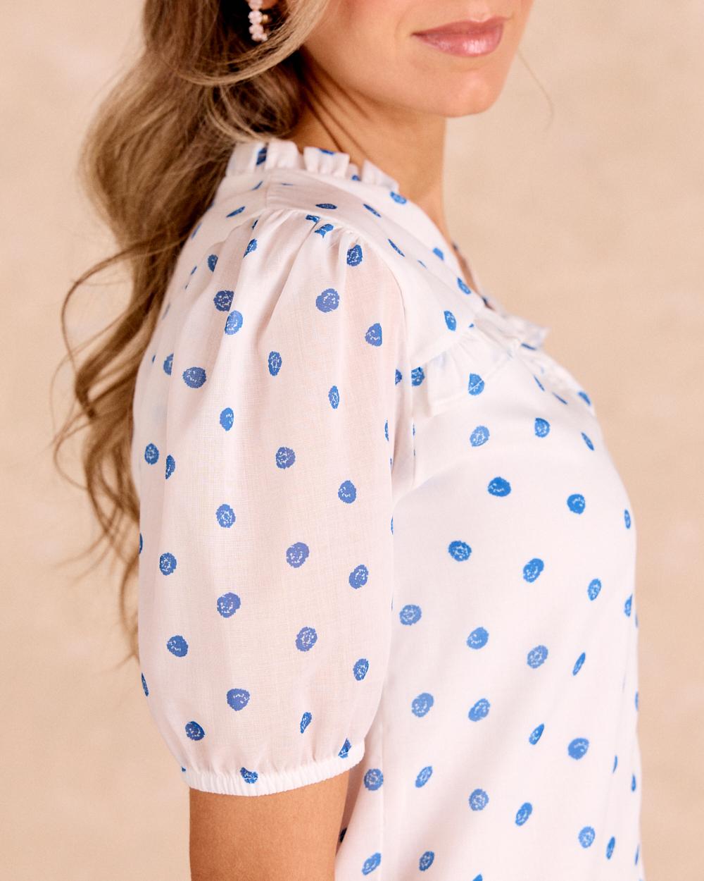 Kurzes gepunktetes Kleid Alzaria