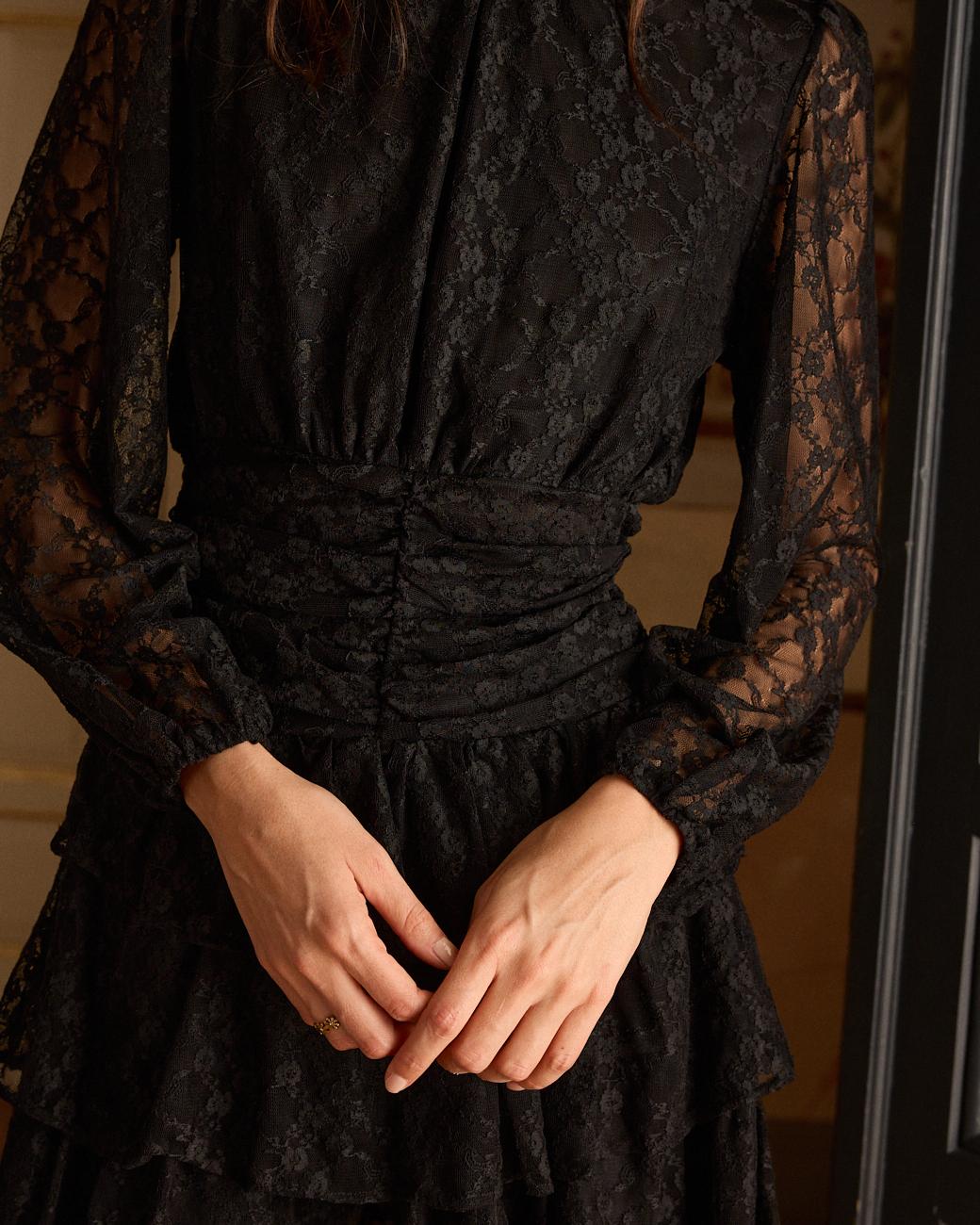Kurzes Kleid mit Volants Livia