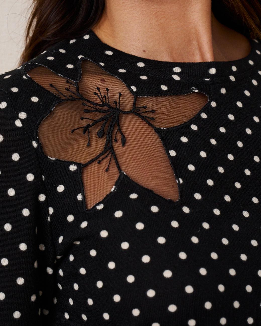T-Shirt mit Punkten Sole