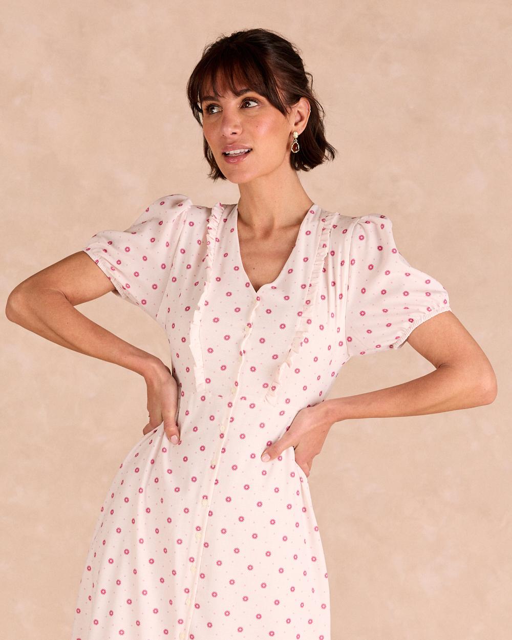 Langes Blumenkleid Eliora