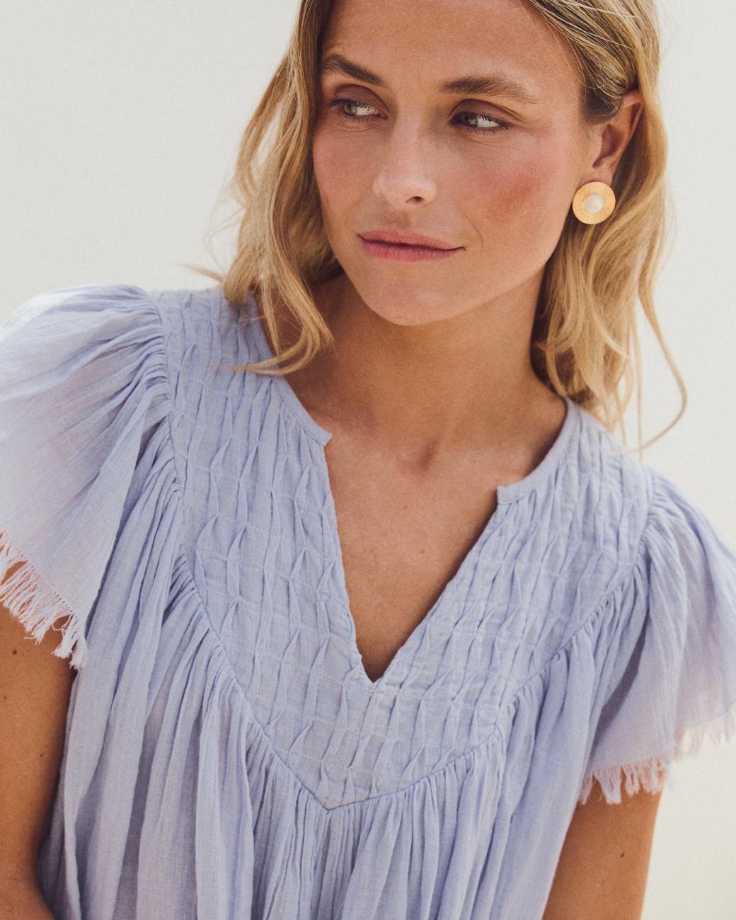 Blaue Bluse Dafne