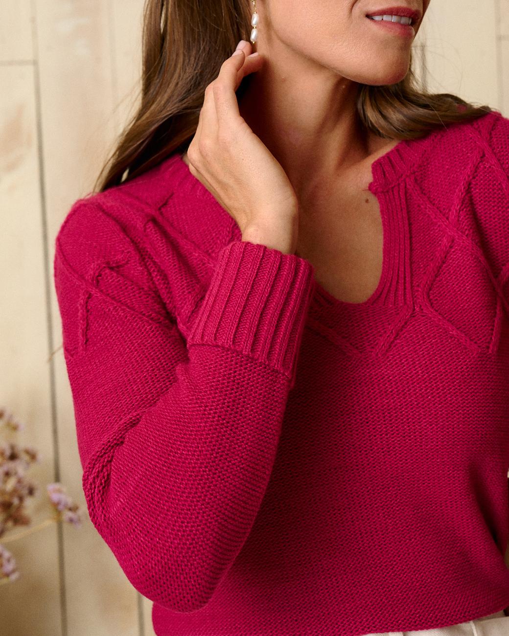 Pullover mit Rautenmuster Crezia
