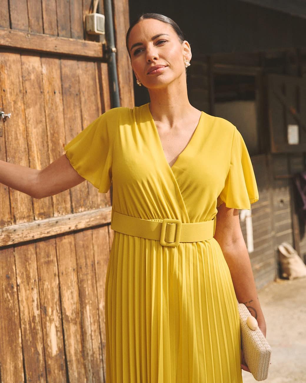 Plissiertes Kleid Elodi