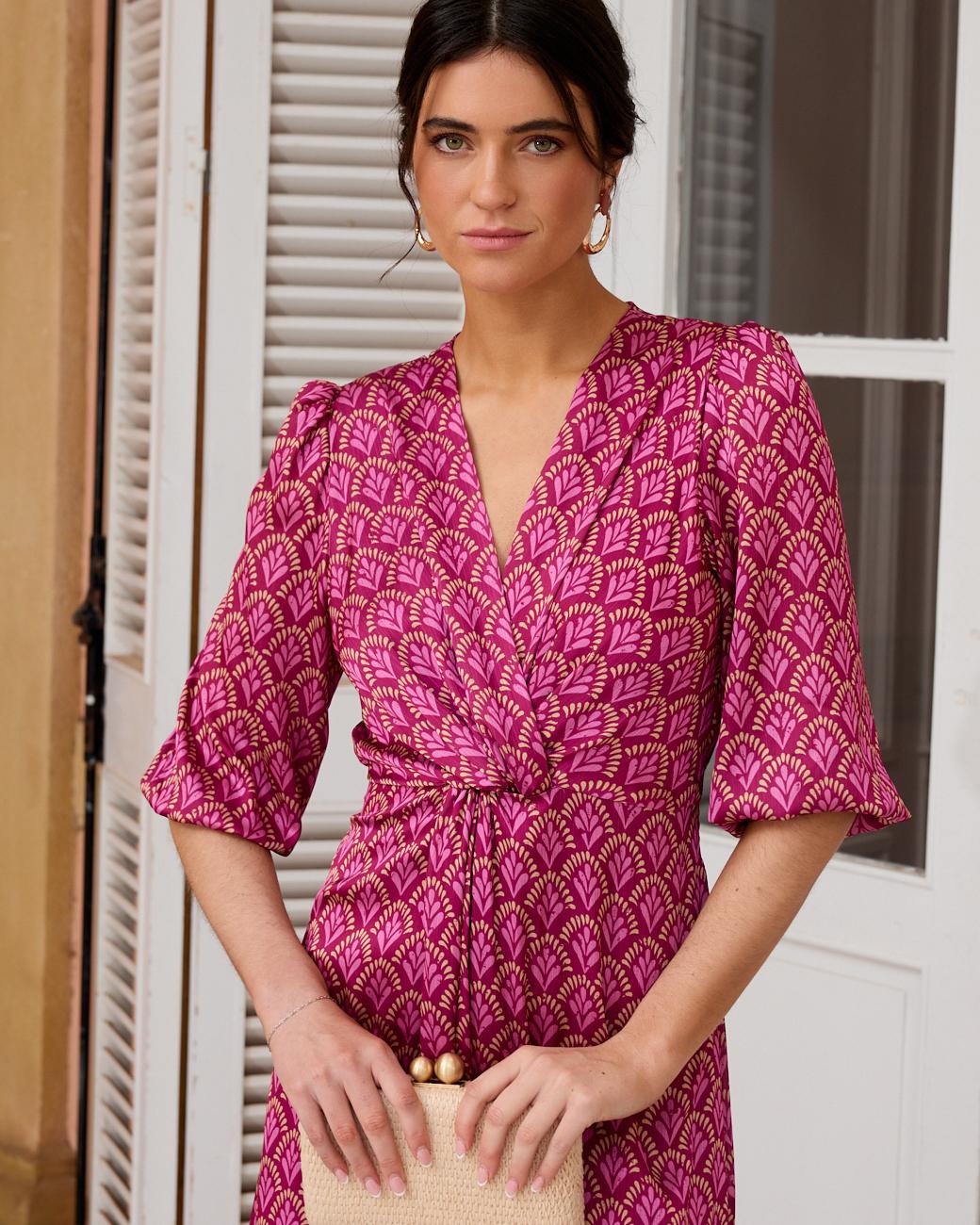 Bedrucktes Kleid Nerea