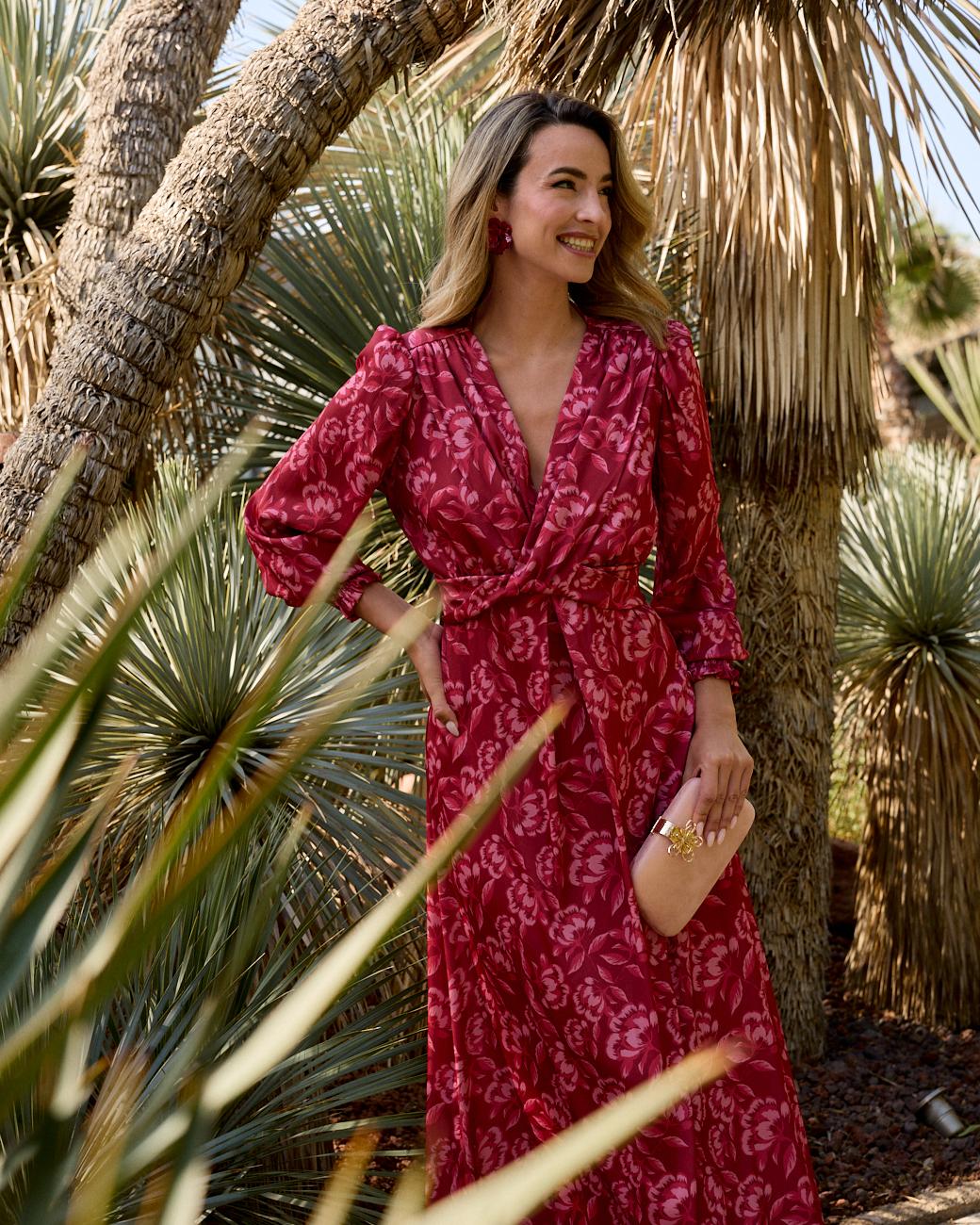 Nides bedrucktes Kleid